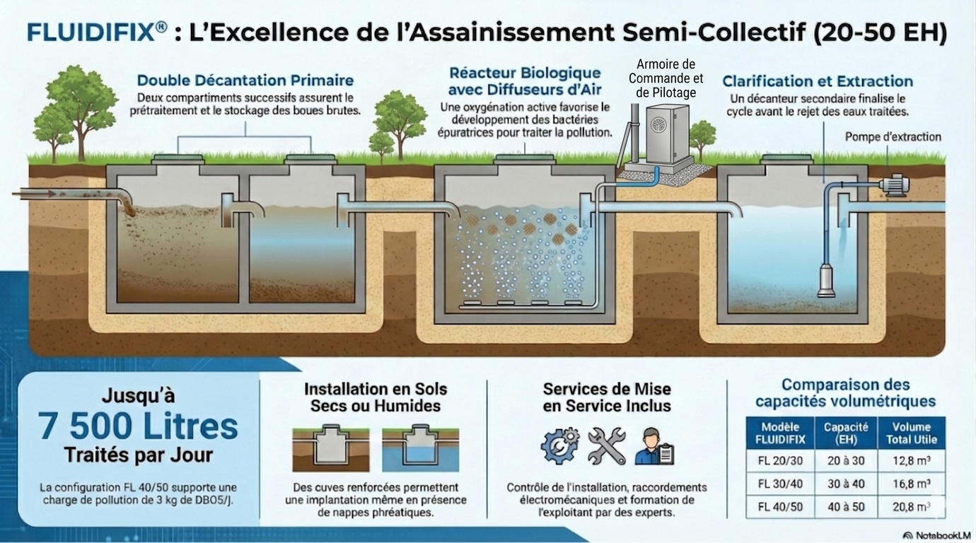 Plan de fonctionnement technique de la ministation Fluidifix